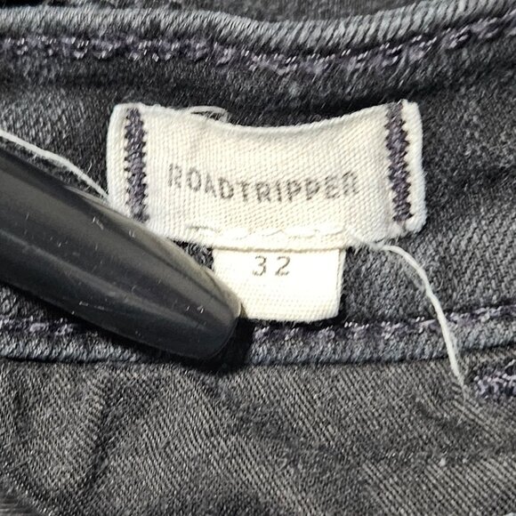 Madewell Roadtripper Jeans Womens Size 32 Skinny High Waist Black Denim Pants - Picture 5 of 6